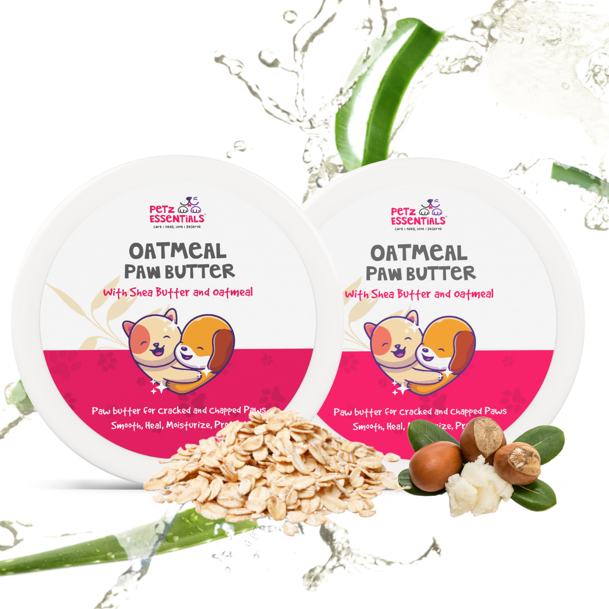 Petz Essentials Oatmeal Paw Butter (Pack of 2)